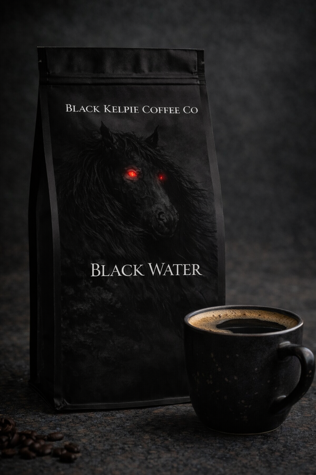 Black Water Coffee – Dark Roast, Full-Bodied