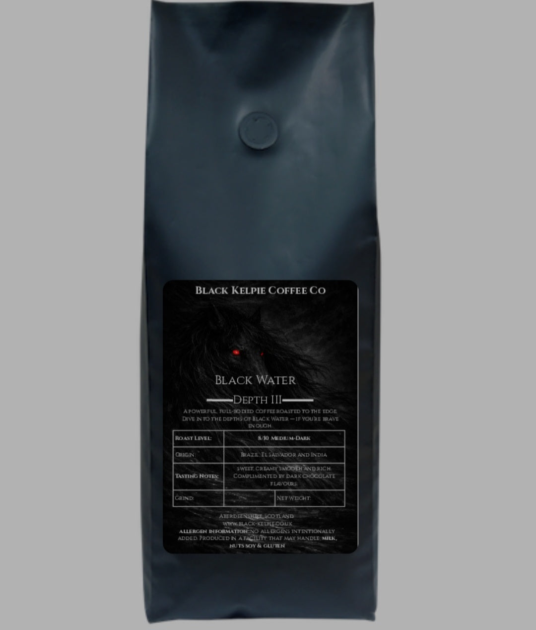Black Water Coffee – Dark Roast, Full-Bodied